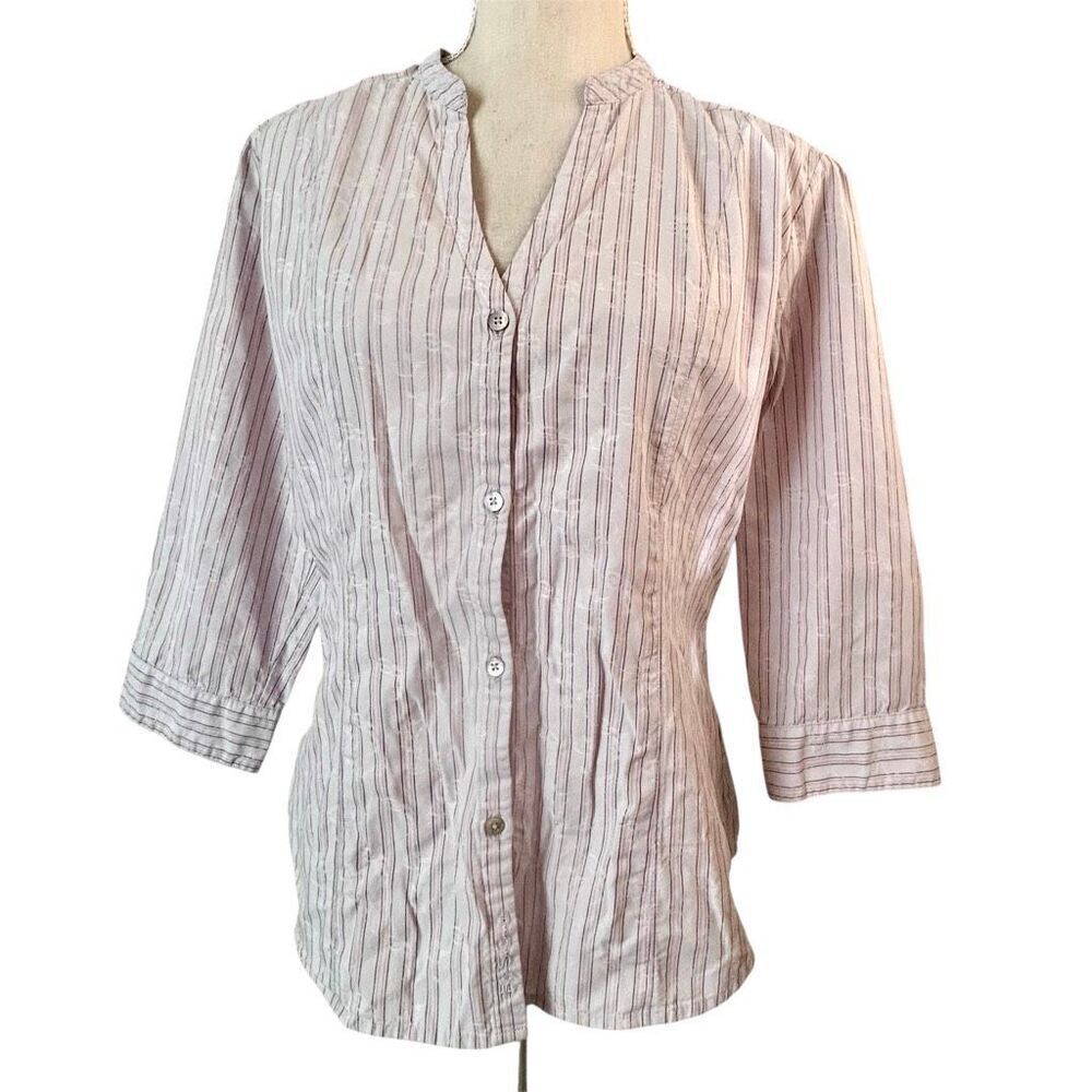 Ben Sherman Pastel Purple 3/4 Sleeve Blouse L